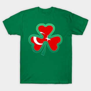 turkish Flag for st patricks day, Irish Shamrock T-Shirt